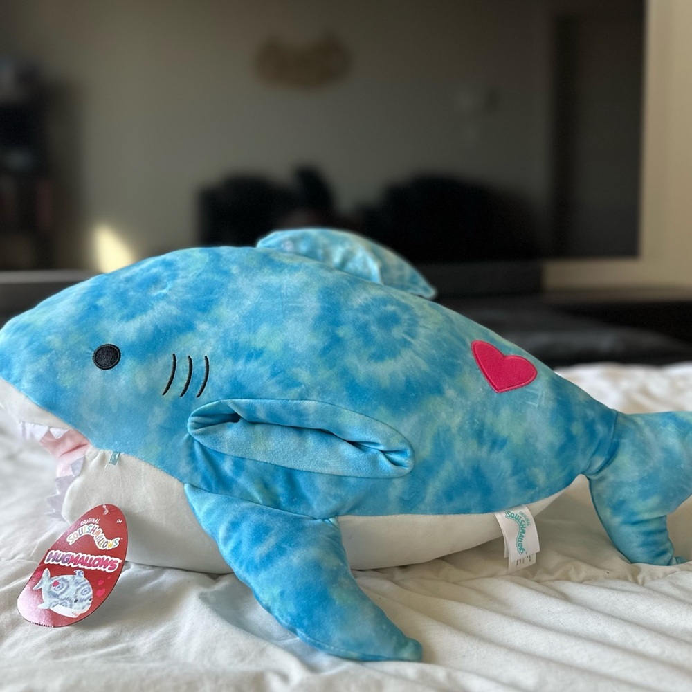 NEW with tags - Hugmallows, Squishmallows Blue Shark Plush